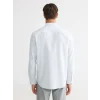 LCWAIKIKI Classic Yeşil Regular Fit Çizgili Erkek Gömlek