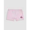 LCW Kids Ekru Baskılı Kız Çocuk Boxer 3lü