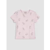 LCW Kids Pembe Bisiklet Yaka Kız Çocuk Kaprili Pijama Takımı