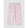LCW Kids Pembe Bisiklet Yaka Kız Çocuk Kaprili Pijama Takımı