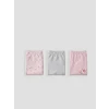LCW Kids Pembe Baskılı Kız Çocuk Boxer 3lü
