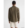 LCW Vision Kahverengi Regular Fit %100 Keten Erkek Gömlek