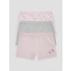 LCW Kids Pembe Baskılı Kız Çocuk Boxer 3lü