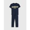 LC WAIKIKI Lacivert Fenerbahçe Baskılı Penye Erkek Pijama Takımı