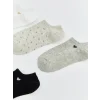 LCW DREAM Ekru Kalp Desenli Kadın Sneaker Çorap 5li