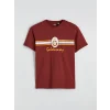 LC WAIKIKI Kırmızı Standart Kalıp Galatasaray Baskılı Erkek Pijama Takım