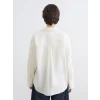 XSIDE Sarı Çizgili Oversize Poplin Kadın Gömlek
