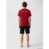 LC WAIKIKI Kırmızı Galatasaray Baskılı Erkek Şortlu Pijama Takımı