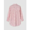 LCW Modest Pembe Desenli Oversize Kadın Gömlek Tunik