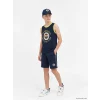 LCW Kids Lacivert Fenerbahçe Baskılı Erkek Çocuk Şortlu Pijama Takımı
