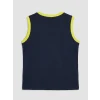 LCW Kids Lacivert Fenerbahçe Baskılı Erkek Çocuk Şortlu Pijama Takımı