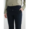 LCW STUDIO Lacivert Beli Lastikli Havuç Kesim Kadın Pantolon