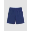 LCW Kids Beyaz Bisiklet Yaka Erkek Çocuk Şortlu Pijama Takımı