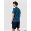 LC WAIKIKI Petrol Regular Fit Erkek Şortlu Pijama Takımı