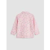 LCW Kids Pembe Gömlek Yaka Kalp Baskılı Kız Çocuk Pijama Takım