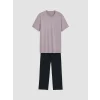 LC WAIKIKI Pembe Regular Fit Erkek Pijama Takım