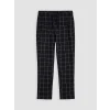LC WAIKIKI Siyah Regular Fit Ekose Erkek Pijama Takım