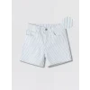 LCW Kids Mavi Kız Çocuk Gabardin Şort