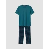LC WAIKIKI Lacivert Regular Fit Ekose Erkek Pijama Takımı