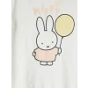 LCW Kids Ekru Miffy Baskılı Kız Çocuk Şortlu Pijama Takımı