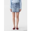XSIDE Mavi Taşlı Mini Jean Etek