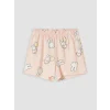 LCW Kids Ekru Miffy Baskılı Kız Çocuk Şortlu Pijama Takımı