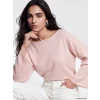 LCW Vision Pembe Kayık Yaka Kadın Triko Kazak