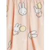 LCW Kids Ekru Miffy Baskılı Kız Çocuk Şortlu Pijama Takımı