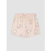 LCW Kids Ekru Miffy Baskılı Kız Çocuk Şortlu Pijama Takımı