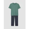 LC WAIKIKI Yeşil Regular Fit Erkek Pijama Takım