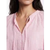 LCW Vision Pembe Nakışlı Oversize %100 Pamuklu Bluz