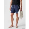 LCW SWIMWEAR Mavi Kısa Boy Desenli Erkek Deniz Şortu