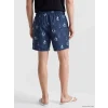 LCW SWIMWEAR Mavi Kısa Boy Desenli Erkek Deniz Şortu