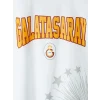 LCW Kids Beyaz Bisiklet Yaka Galatasaray Baskılı Erkek Çocuk Tişört