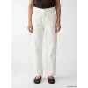 LCW Jeans Beyaz Straight Fit İnci İşlemeli Kadın Jean Pantolon