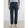 LCWAIKIKI Classic İndigo Regular Fit Gabardin Erkek Chino Pantolon