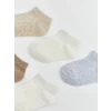 LCW baby Ekru Erkek Bebek Patik Çorap 5li