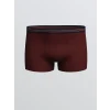 LC WAIKIKI Bordo Büyük Beden Standart Kalıp Pamuklu Esnek Erkek Boxer 3lü