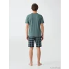 LC WAIKIKI Yeşil Standart Kalıp Erkek Şortlu Pijama Takımı