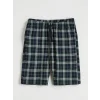 LC WAIKIKI Yeşil Standart Kalıp Erkek Şortlu Pijama Takımı