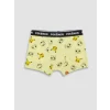 LCW Kids Sarı Pokemon Baskılı Erkek Çocuk Boxer 3lü