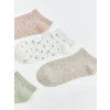 LCW DREAM Pembe Çiçekli Kadın Patik Çorap 5li