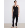 LC WAIKIKI Siyah U Yaka Penye Erkek Atlet 2li
