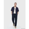 XSIDE Lacivert Loose Fit Erkek Müslin Pantolon