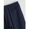 XSIDE Lacivert Loose Fit Erkek Müslin Pantolon