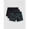 LC WAIKIKI Siyah Pamuklu Esnek Erkek Boxer 3lü