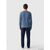 LC WAIKIKI İndigo Regular Fit Teddy Baskılı Erkek Pijama Takımı