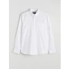 LCWAIKIKI Classic Beyaz Regular Fit Keten Karışımlı Erkek Basic Gömlek