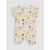 LCW baby Yeşil Fırfırlı Baskılı Kız Bebek 2li Tulum