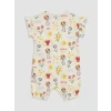 LCW baby Yeşil Fırfırlı Baskılı Kız Bebek 2li Tulum